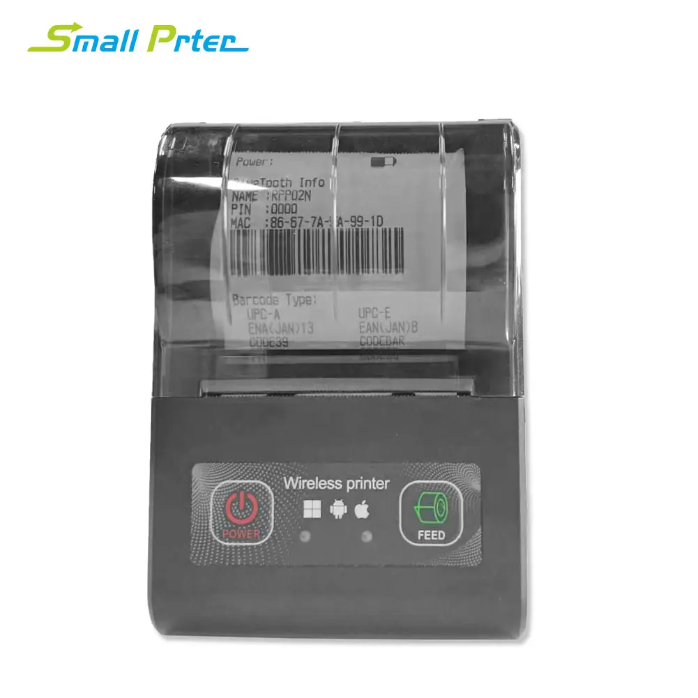 Jumlah kecil Oem/Odm 58mm Biru gigi Portabel Printer termal penerimaan Mini Printer Marker