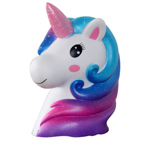 Pu Foam Unicorn Fidget Toy With Colorful Hair Slow <b>Rebound</b> For Kids 5 To 7 Years Unisex - Product Image 2