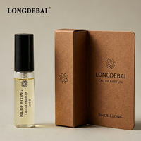 Vente en gros de flacons de parfum miniatures de 2 ml et 3 ml avec porte-carte en papier personnalisé pour cadeaux promotionnels et campagnes marketing