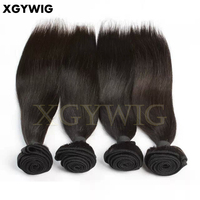 Ekstensi Rambut Manusia Remy Asli India Warna Alami, Bundel Anyaman, Harga Grosir Murah, Ukuran 10"-40"