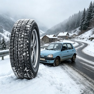Pneu Hiver Haute Performance EW 185/65R15 RCL Bande de Roulement Large de 189 mm pour Berlines Familiales sur Autoroute Glacée - Product Image 4