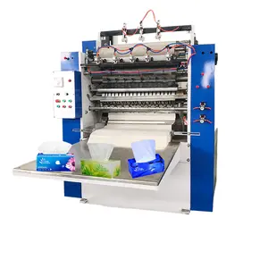 Klein Bedrijfsidee Zacht Gezicht Papier Vouwmachine Gezicht Tissuepapier Maken Machine Productielijn Prijs
