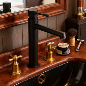 Robinet de lavabo en laiton chromé à poignée unique, robinet de lavabo de salle de bain, robinet de lavabo de <span class=keywords><strong>cuisine</strong></span>, robinet mélangeur - Product Image 1