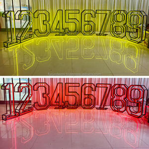 furun LED digital alphabet wedding lamp <b>post</b> <b>light</b> arch for party decoration - Product Image 6