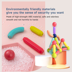 <span class=keywords><strong>Jeu</strong></span> de <span class=keywords><strong>construction</strong></span> éducatif DIY 3D pour enfants, bâtonnets et billes magnétiques, jouets de <span class=keywords><strong>construction</strong></span>, blocs de <span class=keywords><strong>construction</strong></span> en plastique ABS - Product Image 4