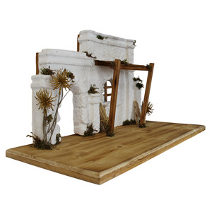 Décorations de Noël artisanales Bazaar Orient, support en bois stable unique de 60 x 30 x 34 cm pour figurines de 10 à 13 cm - Product Image 4