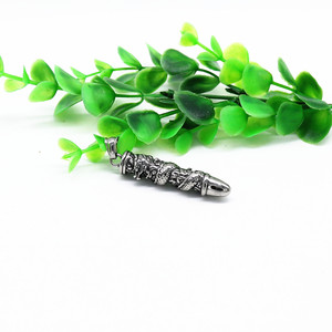 yunnique Stainless Steel Dragon Bullet Pendant Necklace For Men Animal Design Gift Jewelry - Product Image 2