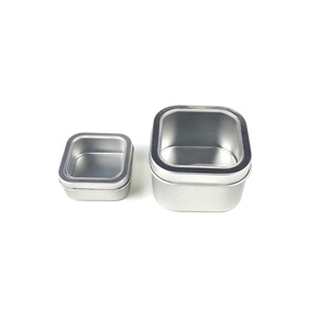 Boîte en fer blanc rectangulaire personnalisée avec couvercle hermétique, vente chaude d'usine, emballage pour bonbons et chocolats - Product Image 1