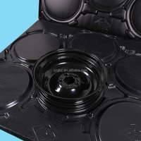 Bandeja para Ruedas de Alta Resistencia PS, Termoformada y Moldeada al Vacío, Apilable, para Almacenamiento de Piezas Industriales, Directo de Fábrica YZG