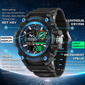 Reloj Electrónico SANDA 3367, Reloj Deportivo Multifuncional de Moda para Adolescentes, Reloj de Pulsera para Estudiantes con Alarma a Prueba de Agua - Product Image 5