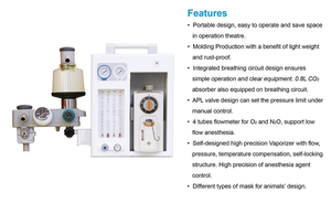 <span class=keywords><strong>Machine</strong></span>/système portatif d'anesthésie d'anesthésie vétérinaire d'usine de ZY-101A avec le mode de ventilation utilisé dans la clinique vétérinaire/hôpital - Product Image 6
