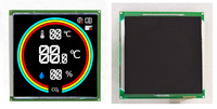 Purificateur d'air personnalisé de qualité supérieure d'usine avec écran LCD VA bleu à 7 segments de 4 pouces de taille carrée