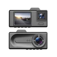 Caméra embarquée DVR triple enregistrement 1080P 3 objectifs Connexion WiFi Vision nocturne Grand angle