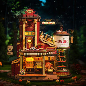 Robotime Rokr US Warehouse DIY assemblare giocattoli EAB01 Dream Gift Factory Music Box 3D puzzle in <span class=keywords><strong>legno</strong></span> per Drop Shipping - Product Image 3