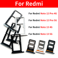 Tempat Kartu SIM Grosir untuk Redmi Note 12 13 Pro 4G 5G, Holder Chip SIM SD Card Tray, Suku Cadang Ponsel
