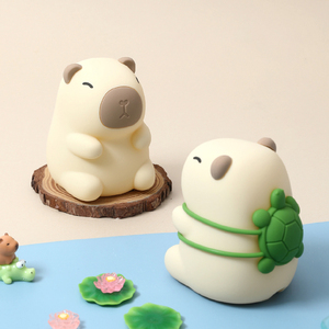 Capybara Night Light Linda lámpara de noche Silicona <span class=keywords><strong>Touch</strong></span> Lights Decor Portable Recargable Cute Animal Night Light <span class=keywords><strong>Lamp</strong></span> para niños - Product Image 1