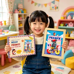 2026 New Arrival Ultra Light Air Dry <b>Clay</b> 3D Photo Frame Art Kit Kids Creative DIY <b>Modeling</b> <b>Clay</b> Craft Intellectual Toy - Product Image 5