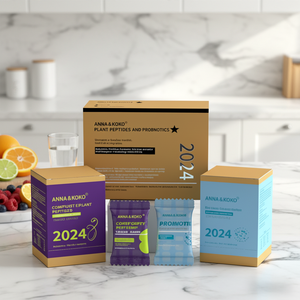 Kit de Compléments Combinés : Comprimés Probiotiques et Comprimés de Peptides Végétaux, Bonbons Probiotiques et Peptides Composés <span class=keywords><strong>pour</strong></span> la Perte de <span class=keywords><strong>Poids</strong></span> - Product Image 5