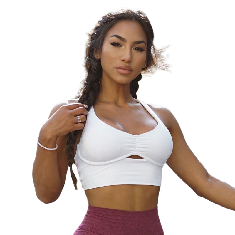 Newest Yoga Fitness Underwear Women Shockproof High Impact Sports Bra Racer Back