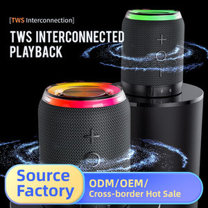 BT369 HiFi 10W 强劲低音 二合一磁吸分体式无线音箱 IPX6 带RGB灯 BT5.4 TWS配对适用 - Product Image 5