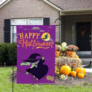 Sombrero <span class=keywords><strong>de</strong></span> <span class=keywords><strong>brujas</strong></span> <span class=keywords><strong>de</strong></span> Halloween <span class=keywords><strong>de</strong></span> arpillera <span class=keywords><strong>de</strong></span> doble cara <span class=keywords><strong>de</strong></span> 12x18 pulgadas, banderas <span class=keywords><strong>de</strong></span> <span class=keywords><strong>jardín</strong></span> para decoración <span class=keywords><strong>de</strong></span> patio <span class=keywords><strong>de</strong></span> Halloween - Product Image 5