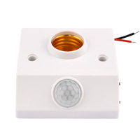 Portalámparas LED E27 con Sensor Infrarrojo Inteligente PIR, Lámpara con Interruptor Regulable y Detector de Movimiento