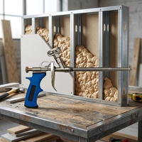 Pistola de Espuma DIY con Marco de Aleación de Aluminio para Herramientas de Construcción OEM/Manual de Grado Industrial
