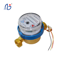 Meter Air Tipe B Akurasi Tinggi IP68 Kuningan Single Jet dengan Output Pulsa Pembacaan Jarak Jauh OEM DN15/DN20 Meter Air Dingin Merek ZHAOJI