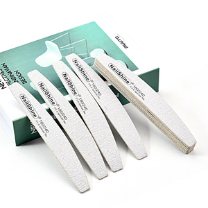 Lime à ongles en bois professionnel Nail Art ponçage tampon limes 100/180 180/240 Double face pour Salon manucure pédicure UV Gel conseils - Product Image 2