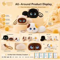 Juguete de Peluche Robot Gato con IA AOOMII, Pantalla Dual de 0.71 Pulgadas, Más de 20 Expresiones, Táctil, ChatGPT, Más de 50 Idiomas, Clonación de Voz, Memoria, WiFi