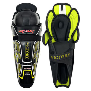 Protections de tibia haut de gamme Vik-Max avec une forte protection des genoux pour les joueurs de hockey sur glace et de hockey sur gazon - Product Image 6