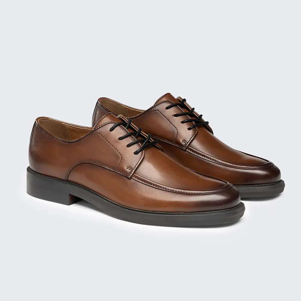 Chaussures habillées de luxe en cuir véritable pour hommes, faites à la main, sur mesure