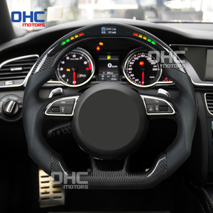 Entrepôt aux États-Unis en stock LED en fibre de carbone Rs3 8v volant pour 2013 2015 2016 Rs4 Rs5 Rs6 Rs7 S4 S5 <span class=keywords><strong>Audi</strong></span> <span class=keywords><strong>Rs</strong></span> <span class=keywords><strong>3</strong></span> volant - Product Image 5