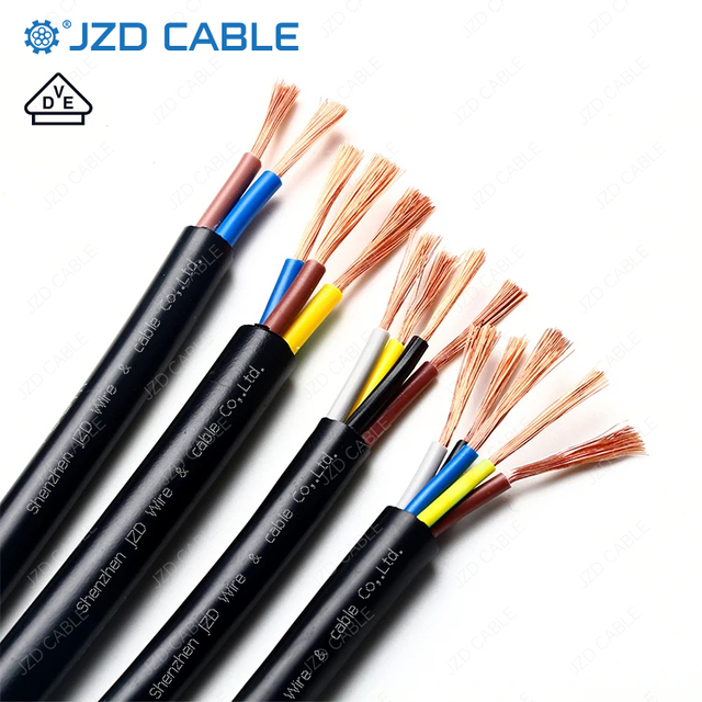 JZD VDE 300/500V 450/750V Heavy-duty Mobile  Cable for Mining Machine Industrial Cable Swimming Pool/Spas Indoor Wire and Cable