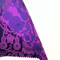 Tissu d'Abaya Imprimé en Gros, Tissu de Vêtement Islamique, Tissu d'Abaya en Satin Jacquard pour Robe et Voile de Femme Musulmane