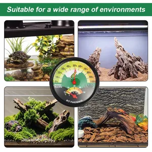 Thermomètre Hygromètre HEDAO pour Reptiles et Lézards, avec Ventouse et Ruban Adhésif, Sans Pile, pour Terrarium et Boîte d'Élevage d'Animaux, Fabriqué en Chine Continentale - Product Image 4
