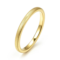 Bague en tungstène sablée or 18 carats de 2 mm, 4 mm, 6 mm, 8 mm pour hommes et femmes, idéale pour fiançailles et mariage - Vente en gros Gentdes Jewelry