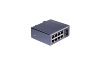 Mini commutateur Ethernet rapide industriel 8 ports 8 10/100 Mbps RJ45 avec 2 emplacements SFP Uplink Installation sur rail DIN pour FTTH CCTV