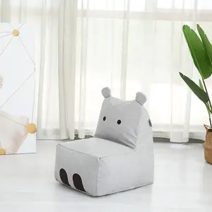 Kids' cute animal hippo child chairs bean bag cover