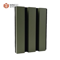 Panneau acoustique en bois plaqué WINEGO facile à installer, résistant au feu, insonorisant, panneau mural acoustique en bois