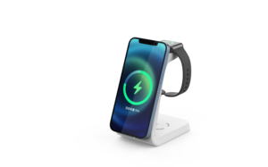 Cargador inalámbrico magnético Universal 3 en 1 para <span class=keywords><strong>iPhone</strong></span> 12/<span class=keywords><strong>13</strong></span>/14, estación de carga rápida para Airpods <span class=keywords><strong>Pro</strong></span> y Apple Watch - Product Image 2