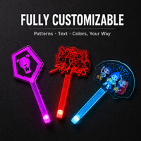Livraison rapide, nouvelle baguette rectangulaire en plastique, lumière LED clignotante, bâton lumineux multicolores LED pour fête