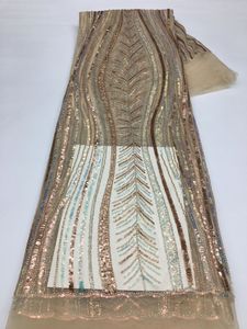 <strong>Heavy</strong> Beaded Luxury <strong>Lace</strong> <strong>Fabric</strong> With Sequence Crystal Beaded Tulle <strong>Lace</strong> <strong>Fabric</strong> for Wedding Dress - Product Image 5