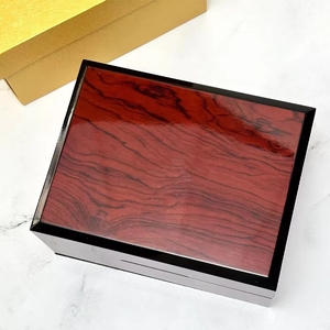 High Quality Wooden Luxury Brand Green Leather Wooden Storage Gift Single Large Packaging Watch <b>Box</b> With Logo Ready Stock - Product Image 3