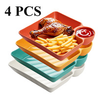Assiette Créative en Polypropylène Forme Irrégulière Motif Uni Style Naturel Frais pour Sauce et Vinaigre – Nouveauté Maison