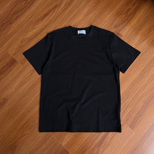 Camiseta de Algodón Peinado con Doble Costura, Cuello Redondo, Estilo Urbano Básico, Manga Corta, Unisex para Hombre y Mujer - Product Image 1