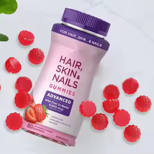 Belleza Cabello Piel Uñas Biotina Colágeno Gummy Blanqueamiento DE LA PIEL Vitamina Oso Vegano Biotina Colágeno Gomitas para la pérdida de cabello Suplemento - Product Image 2