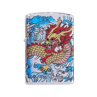 ZORRO Z3-8014 Briquet à kérosène en laiton Dragon qui surgit de la mer Coupe-vent Cadeau créatif unique Dropshipping disponible