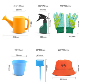 Plantation en plein air, culture de fleurs et de plantes, ustensiles, pelle en fer, râteau, Mini jardin pour enfants, ensemble d'outils de travail - Product Image 5