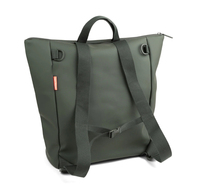 Mochila de Pañales de Cuero Ligera y Portátil para Viajes al Aire Libre, para Mamá y Bebé, con Cambiador de Pañales